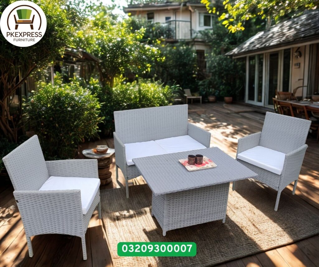 14 Rattan Chairs set Rattan Set with Cushion PKExpress Outdoor Furniture ( Gray Color )