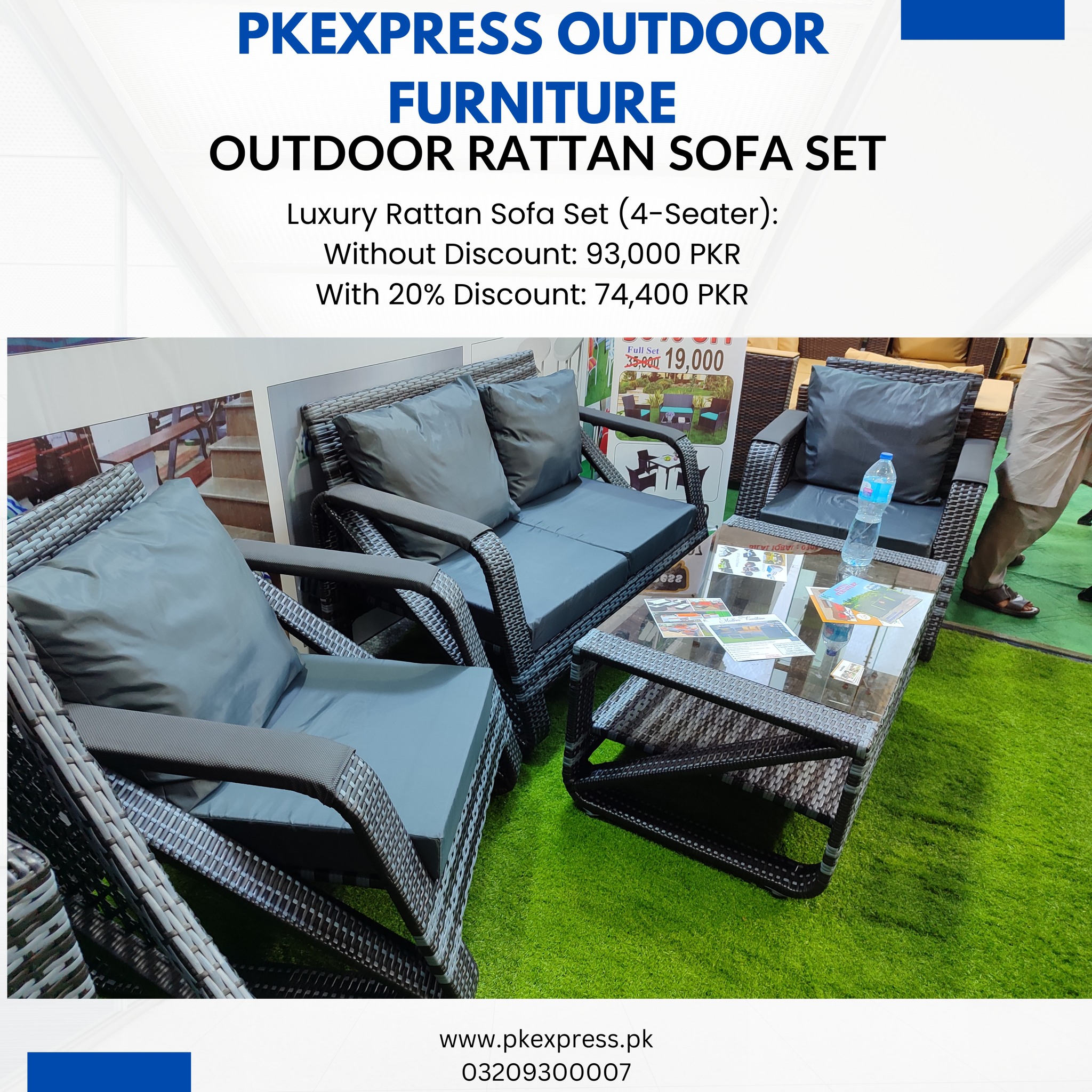 Outdoor Rattan Sofa Set